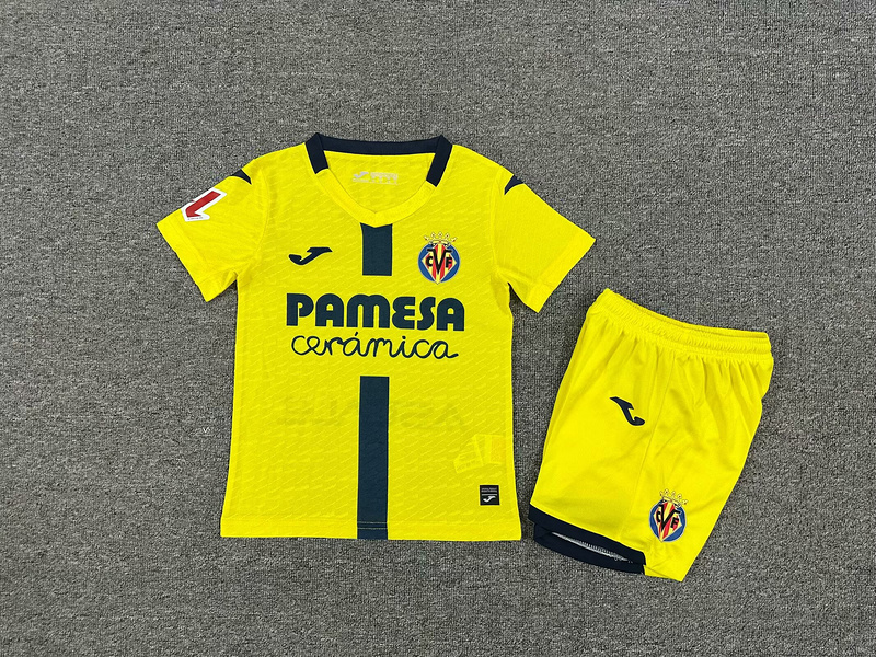 Kids-Villarreal 25/26 Home Soccer Jersey